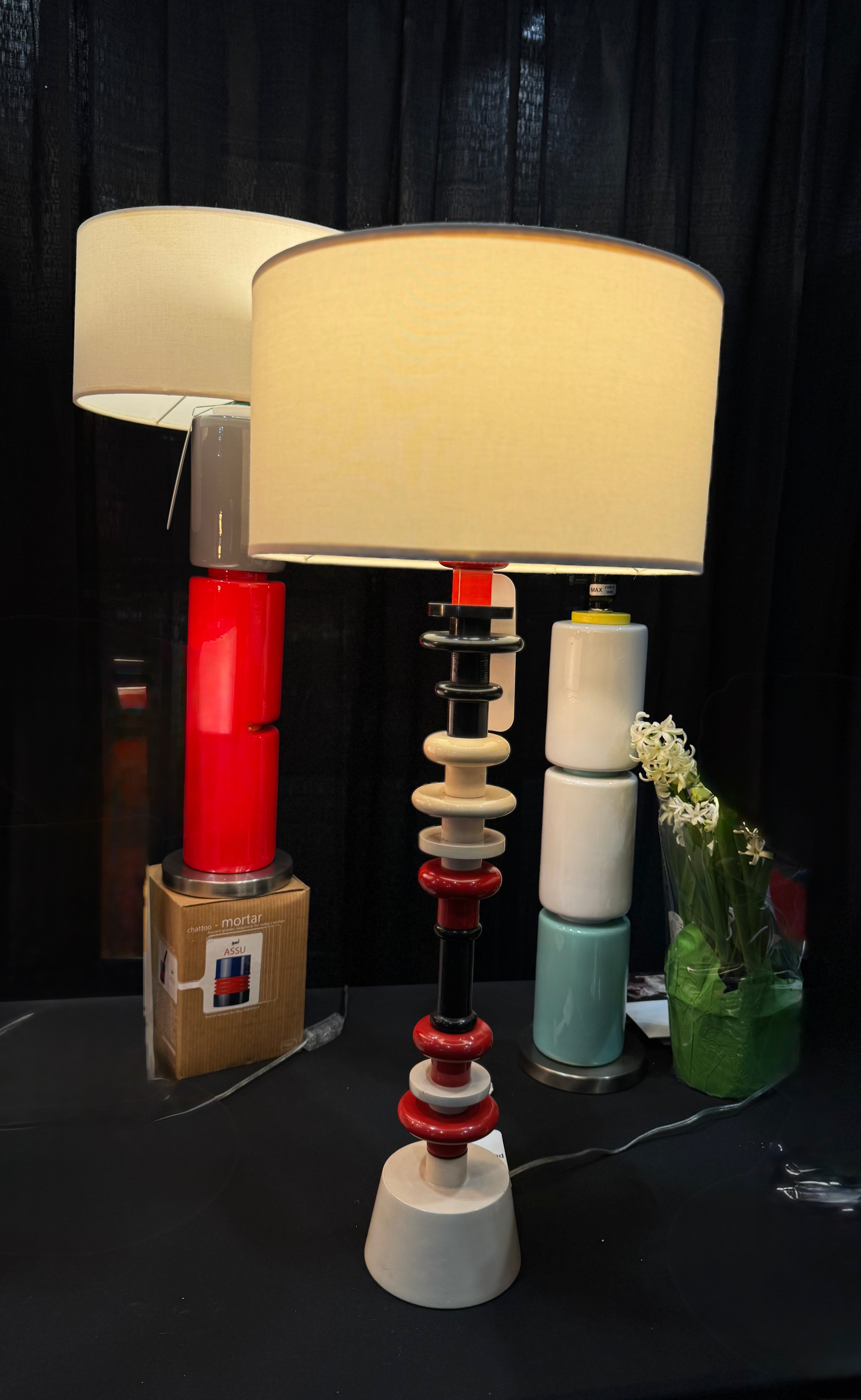 But-tee Three Table Lamp